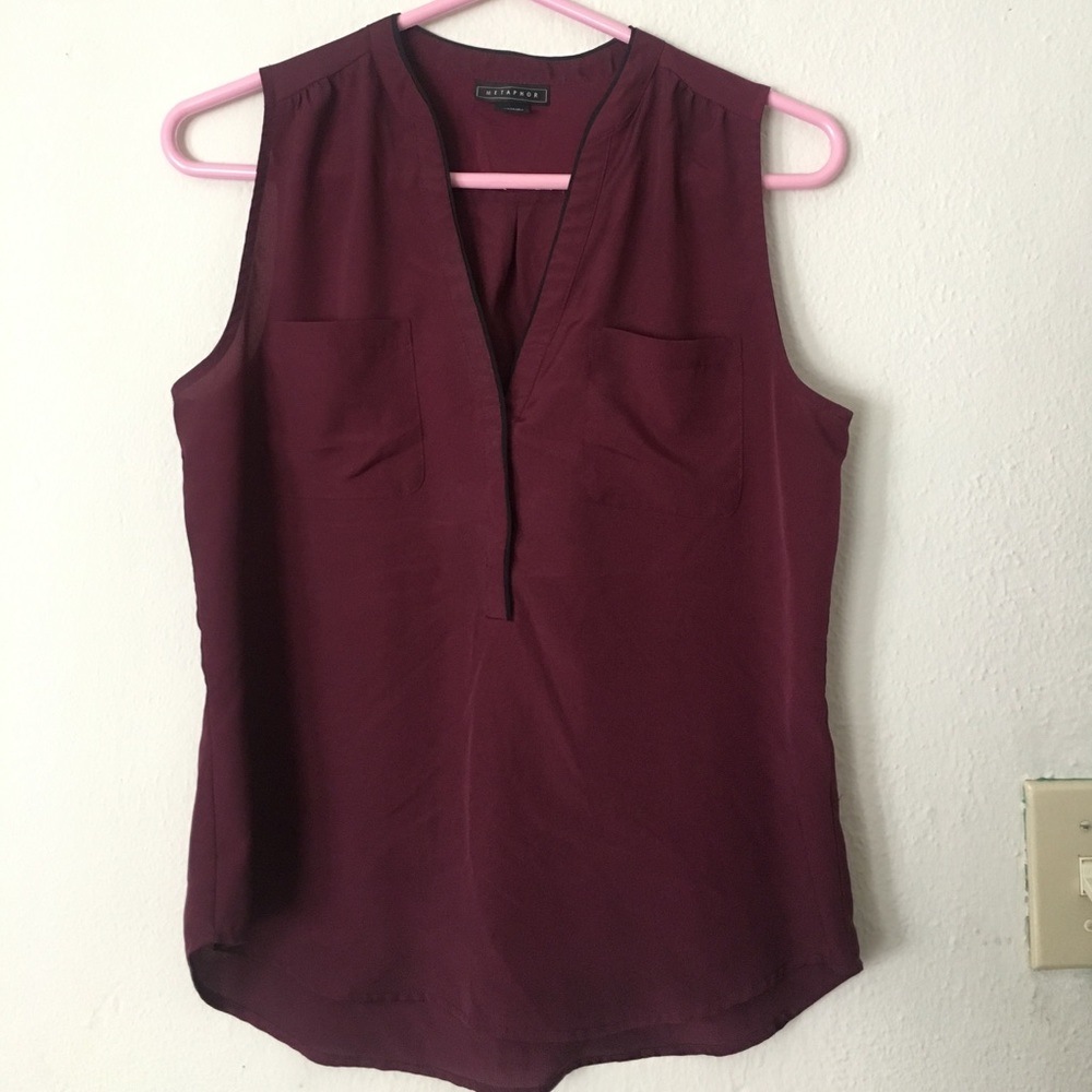Burgundy tank top